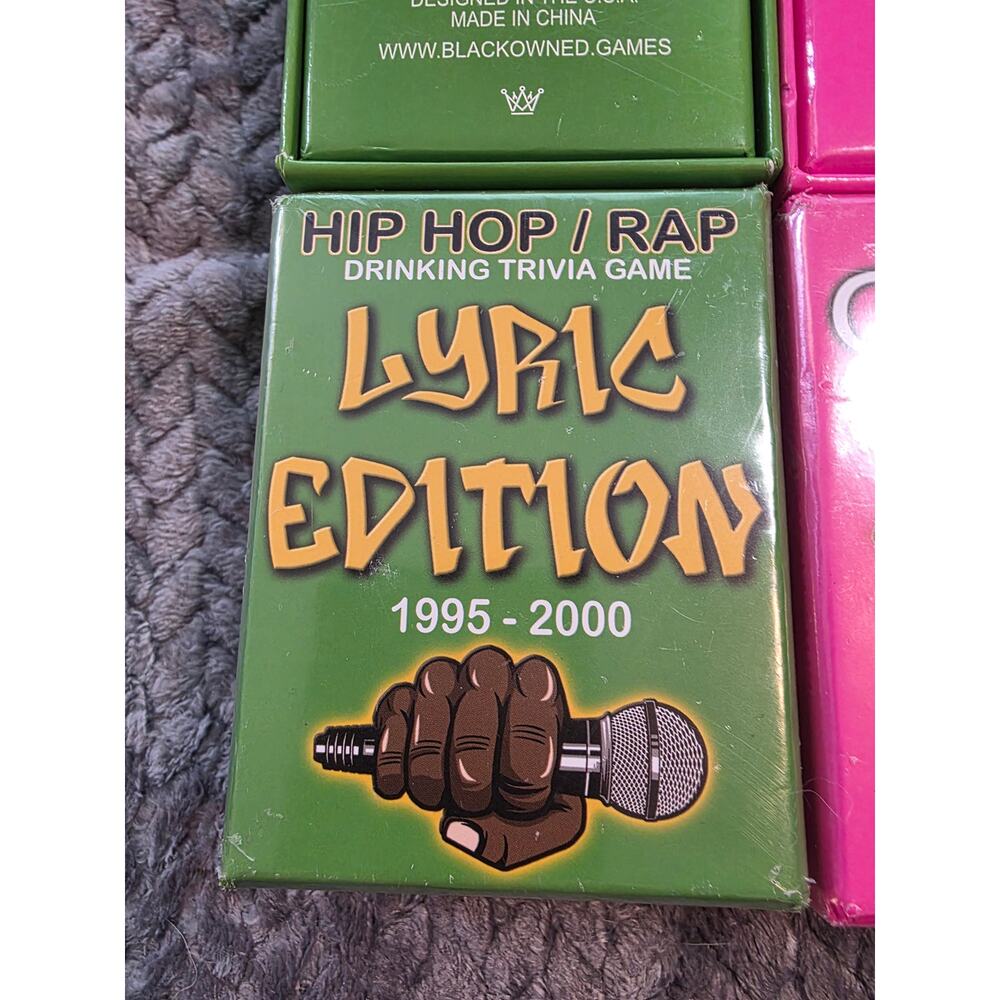 Hip Hop Rap Drinking Trivia Game Lyric Edition 1995-2000 by BlackOwned Games